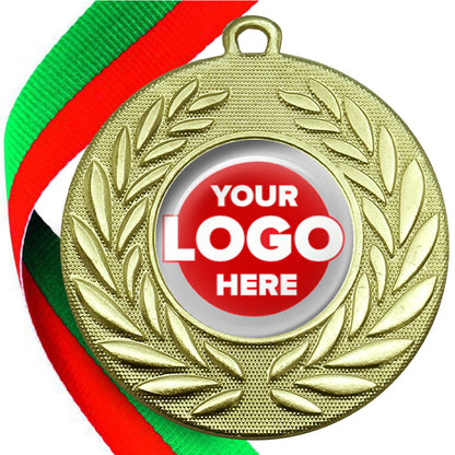 Classic Wreath Medals Domed - MINIMUM ORDER 100