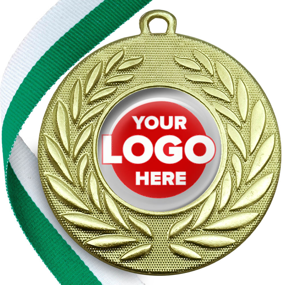 Classic Wreath Medals Domed - MINIMUM ORDER 100