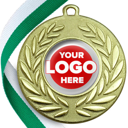 50mm Classic Wreath Medal on a Ribbon