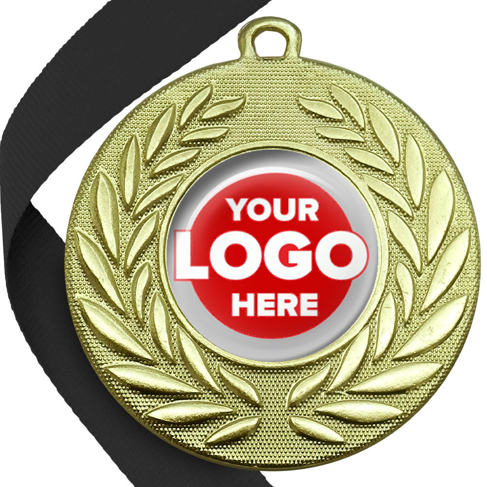 Classic Wreath Medals Domed - MINIMUM ORDER 100