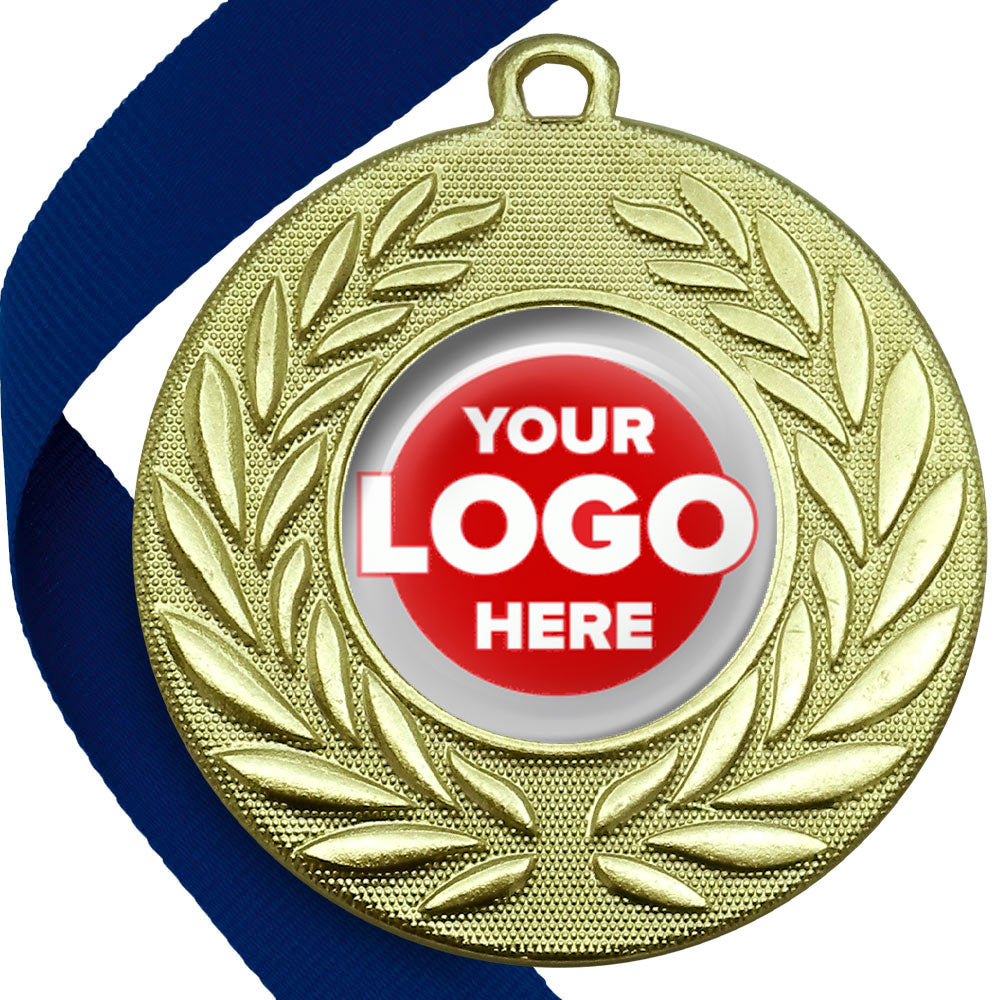 Classic Wreath Medals Domed - MINIMUM ORDER 100