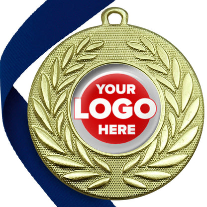 Classic Wreath Medals Domed - MINIMUM ORDER 100