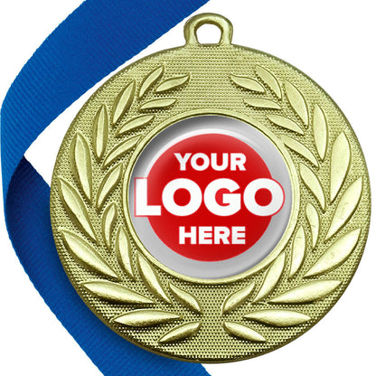 Classic Wreath Medals Domed - MINIMUM ORDER 100