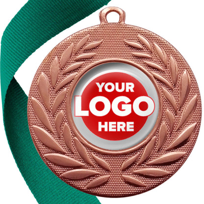 Classic Wreath Medals Domed - MINIMUM ORDER 100