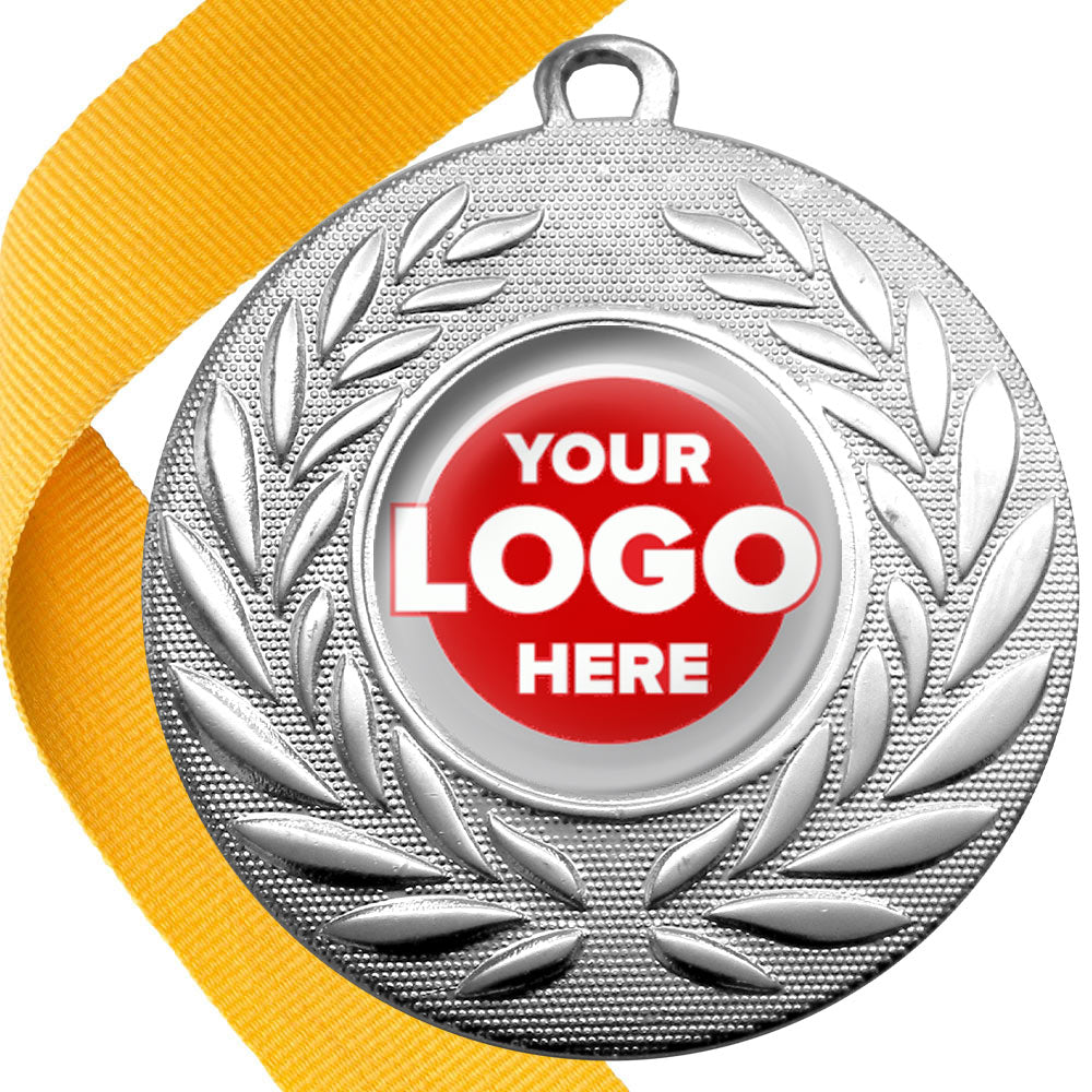 50mm Classic Wreath Medal on a Ribbon