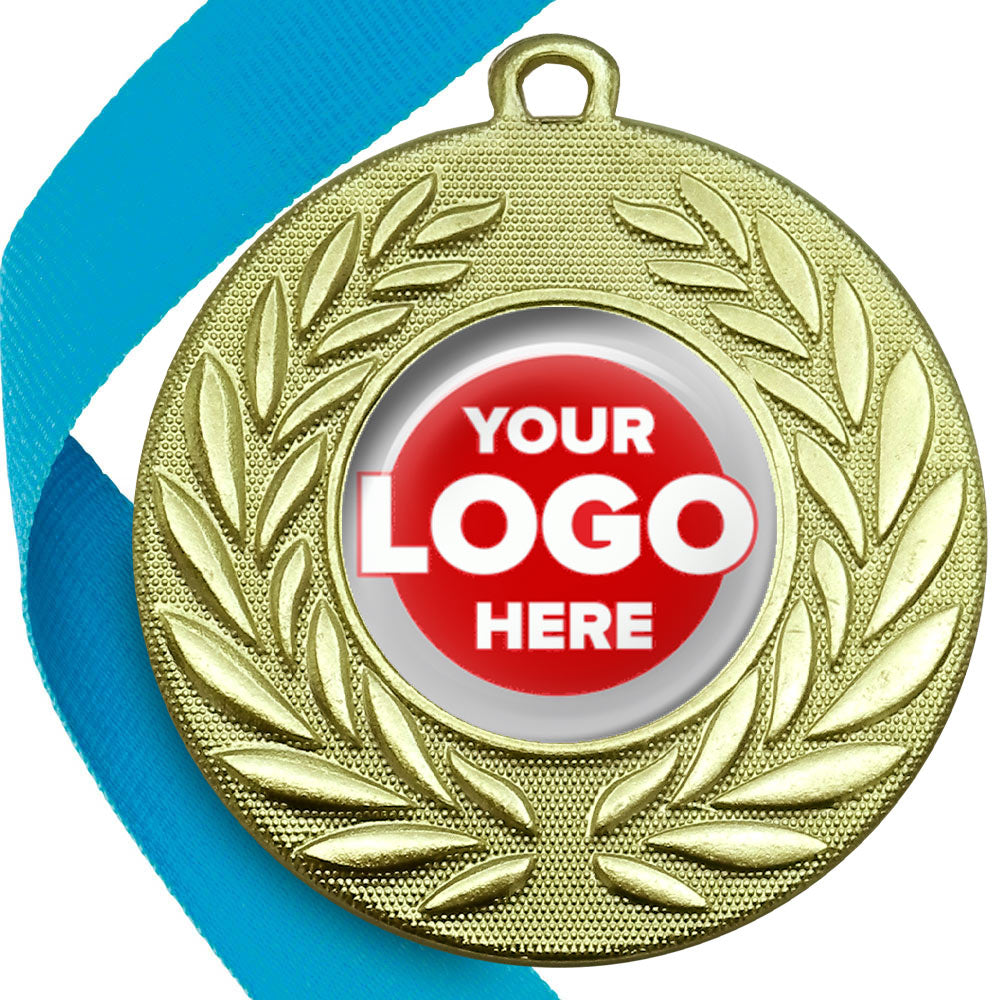 Classic Wreath Medals Domed - MINIMUM ORDER 100