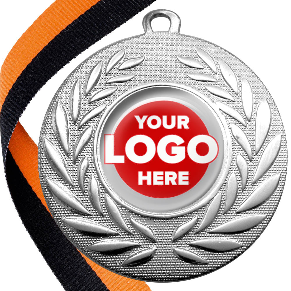 50mm Classic Wreath Medal on a Ribbon