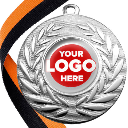 50mm Classic Wreath Medal on a Ribbon