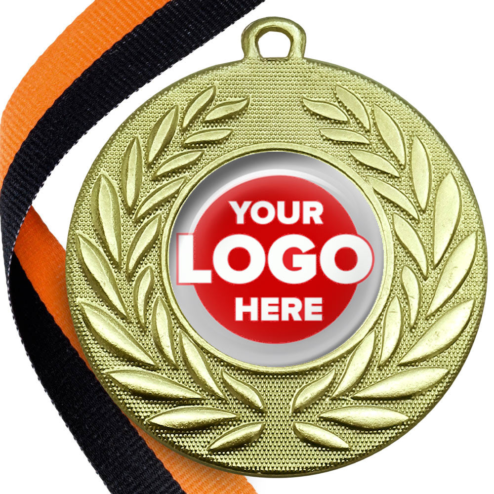 Classic Wreath Medals Domed - MINIMUM ORDER 100