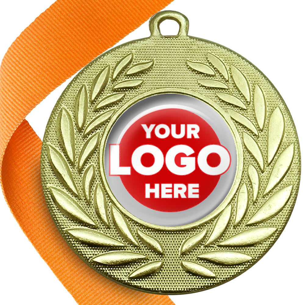 Classic Wreath Medals Domed - MINIMUM ORDER 100