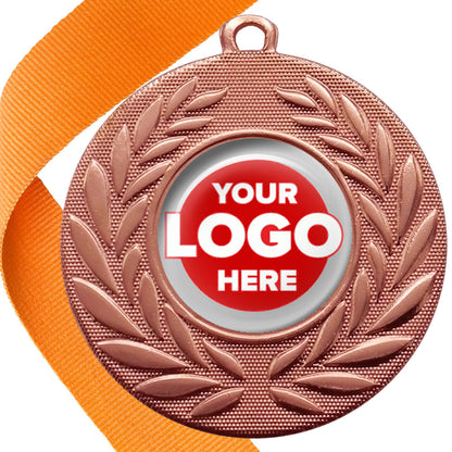 50mm Classic Wreath Medal on a Ribbon