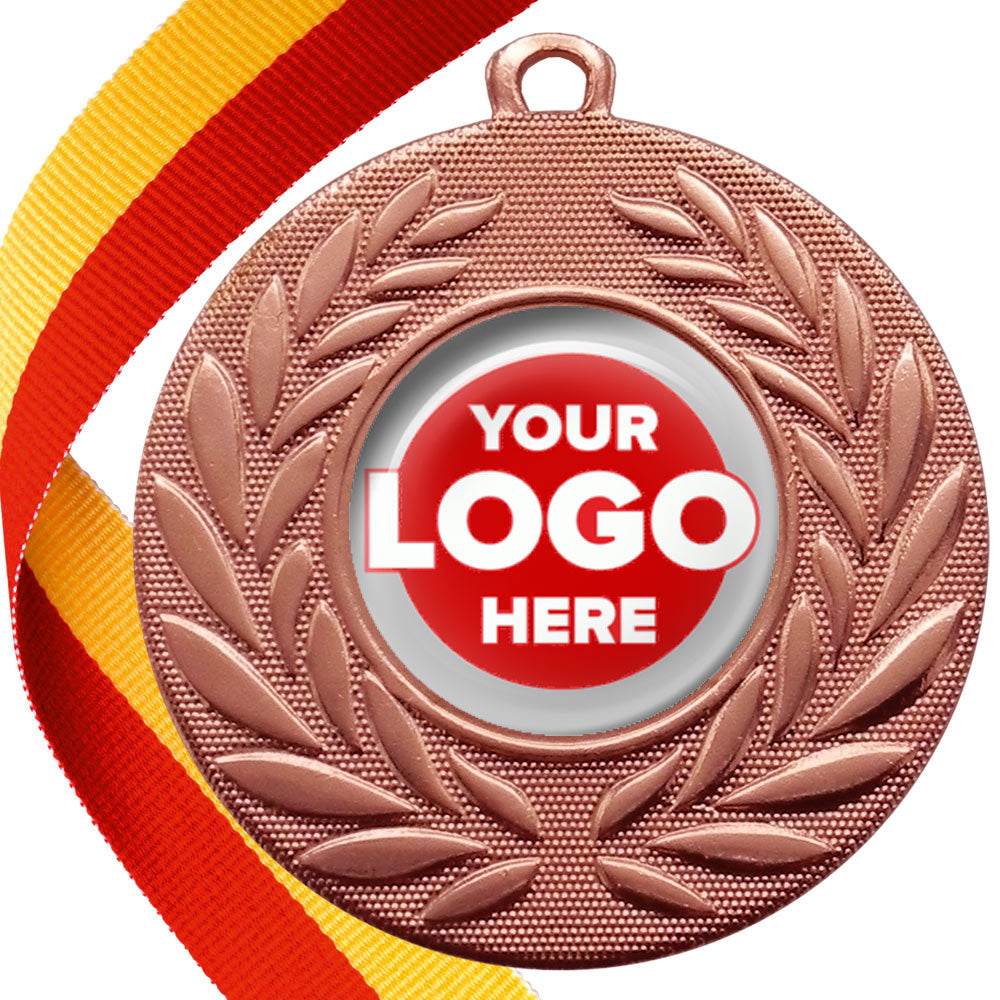 Classic Wreath Medals Domed - MINIMUM ORDER 100