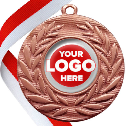 Classic Wreath Medals Domed - MINIMUM ORDER 100