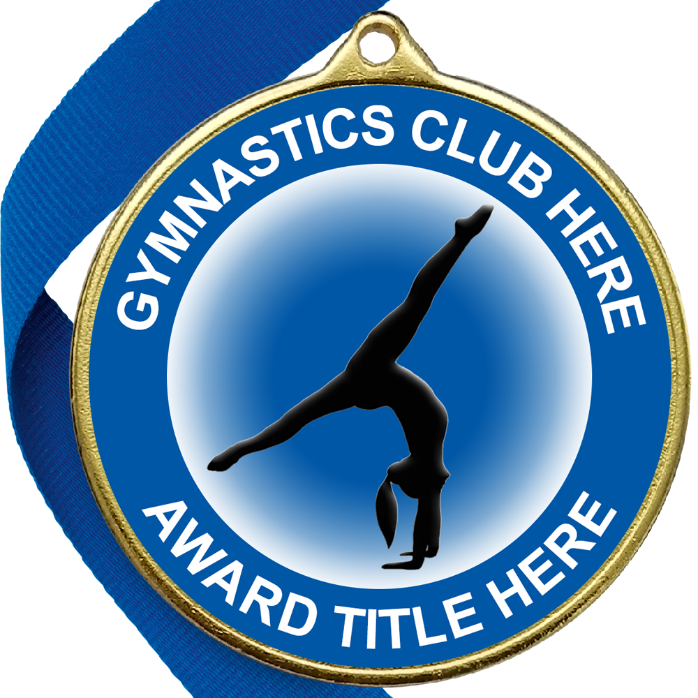 Gymnastics Awards Medal - BLUE