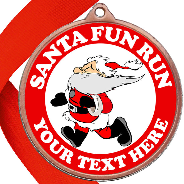 Santa Fun Run GBP Medals Design 2