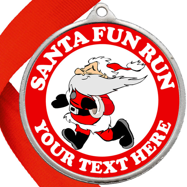 Santa Fun Run GBP Medals Design 2