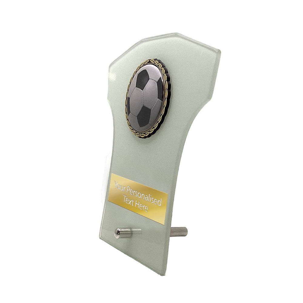 T-shirt Shaped Football Bevelled Edge Glass Award (T2116)