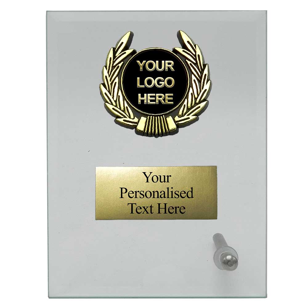 Rectangular Clear Glass Awards with trim (W201/2/3/4/5) - 5 sizes available