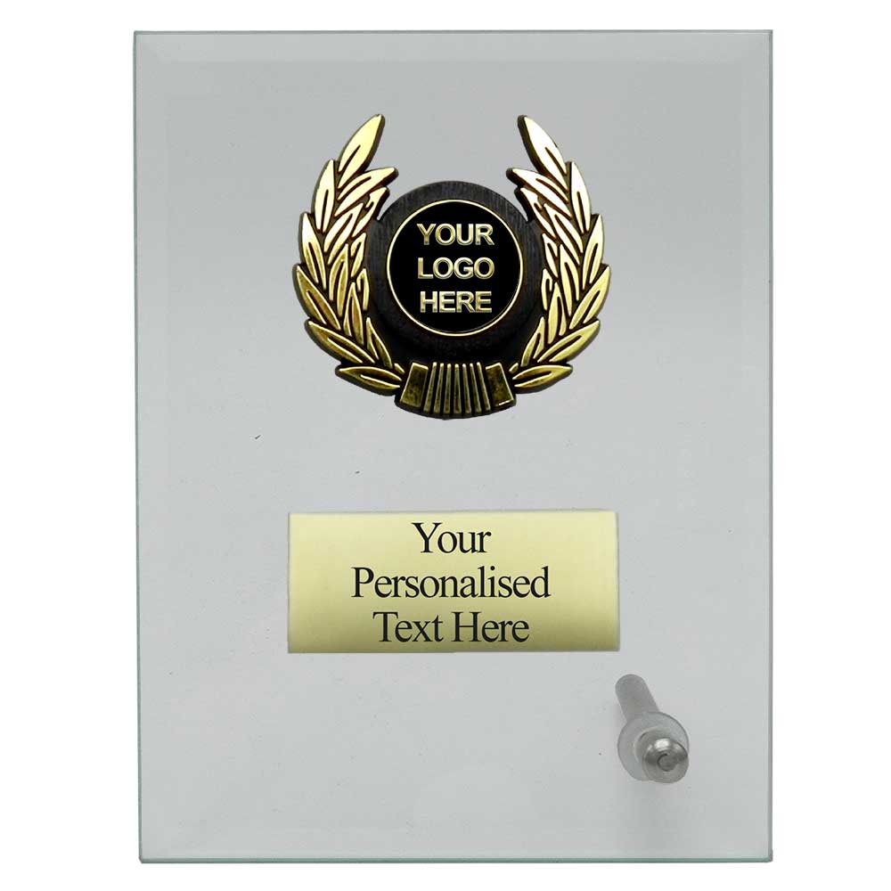 Rectangular Clear Glass Awards with trim (W201/2/3/4/5) - 5 sizes available