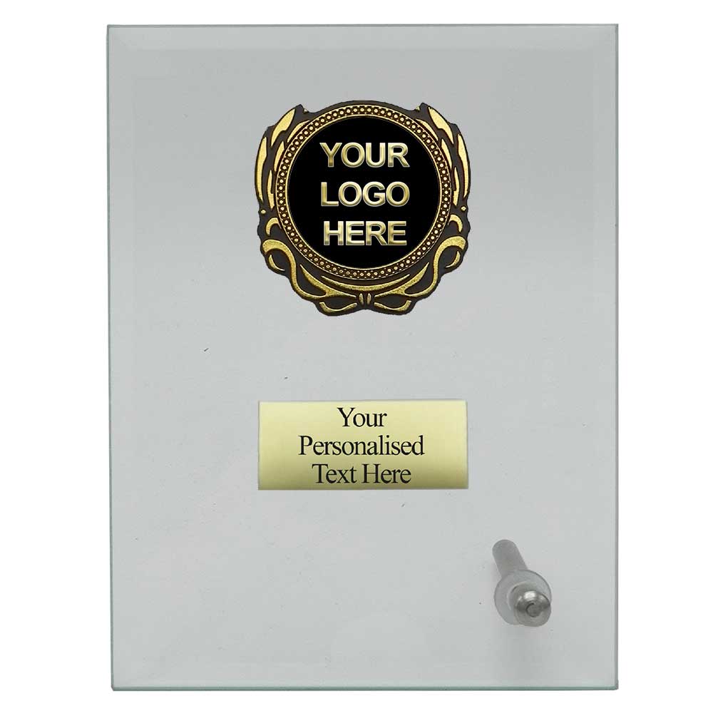 Rectangular Clear Glass Awards with trim (W201/2/3/4/5) - 5 sizes available