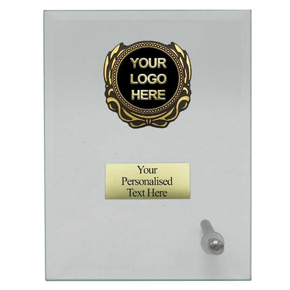 Rectangular Clear Glass Awards with trim (W201/2/3/4/5) - 5 sizes available