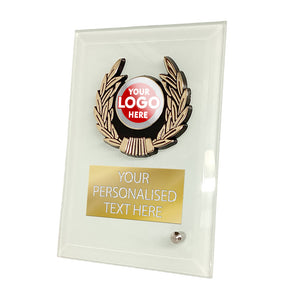 Stylish Bevelled Edge Glass Award (W662)