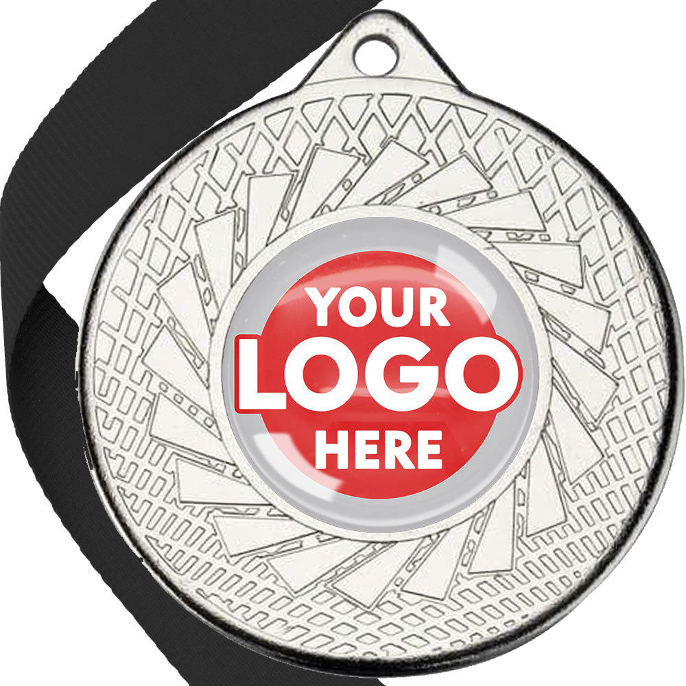 50mm Blade Design Wreath Medals on Ribbons