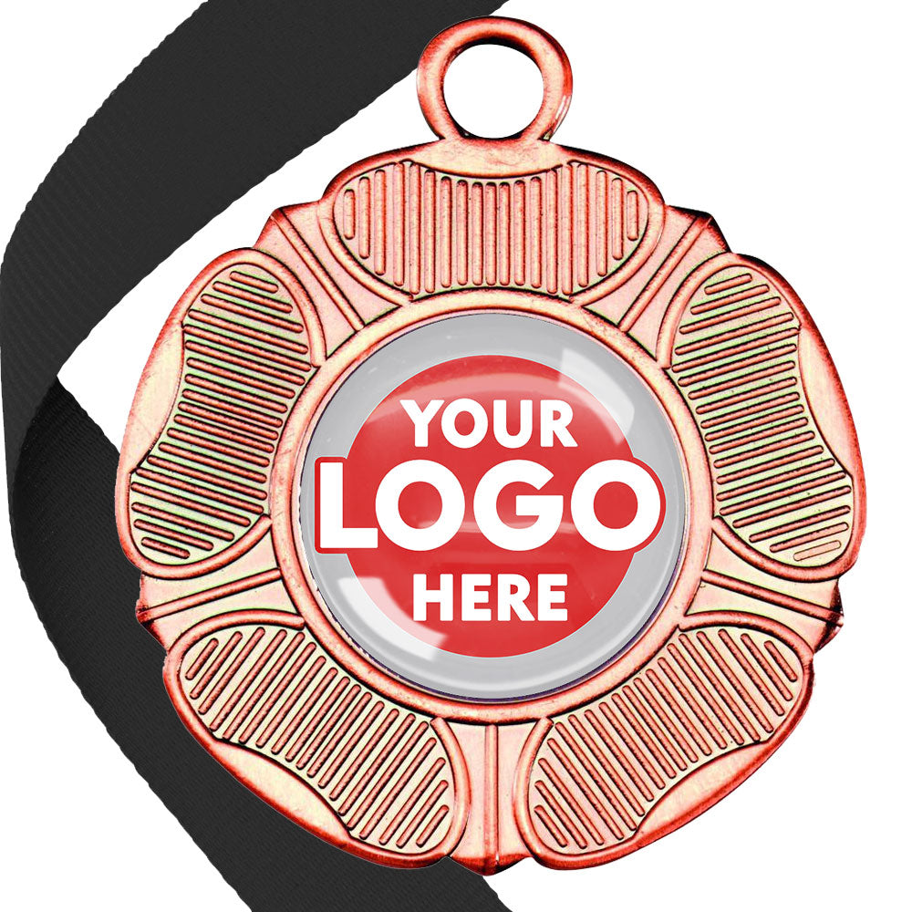 50mm Tudor Rose Medal on a Ribbon