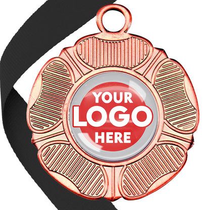 50mm Tudor Rose Medal on a Ribbon