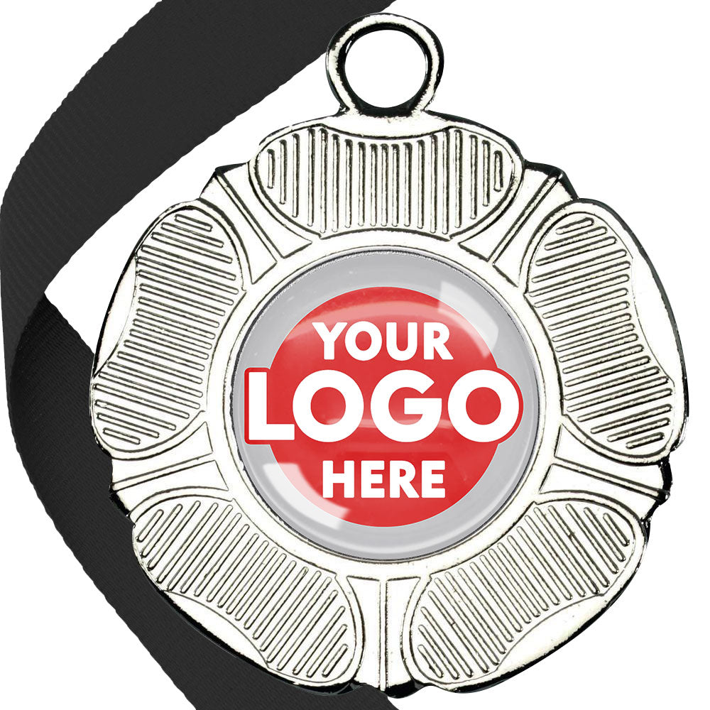 50mm Tudor Rose Medal on a Ribbon