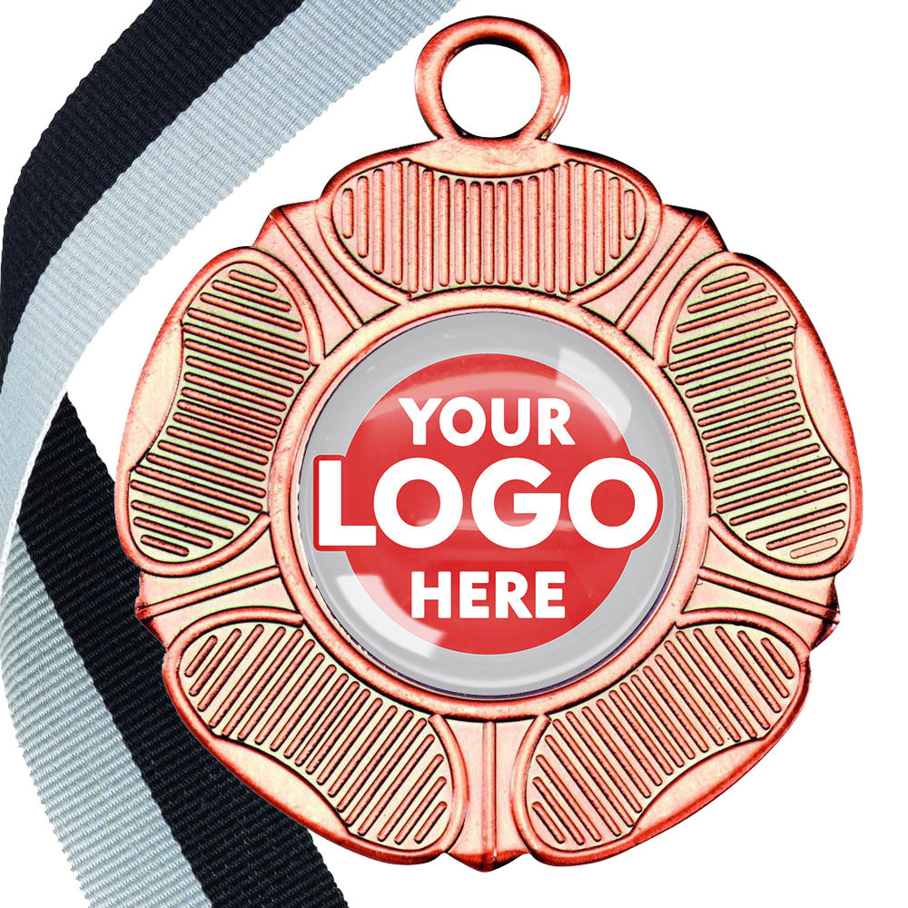 50mm Tudor Rose Medal on a Ribbon