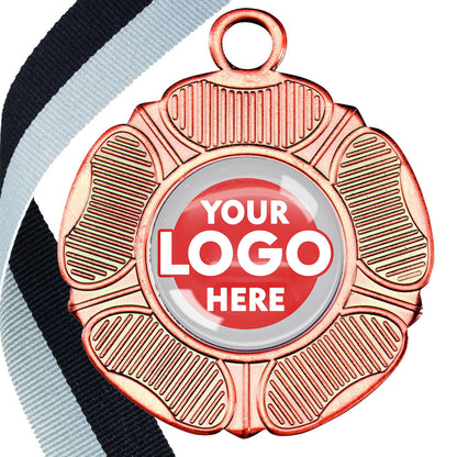 50mm Tudor Rose Medal on a Ribbon