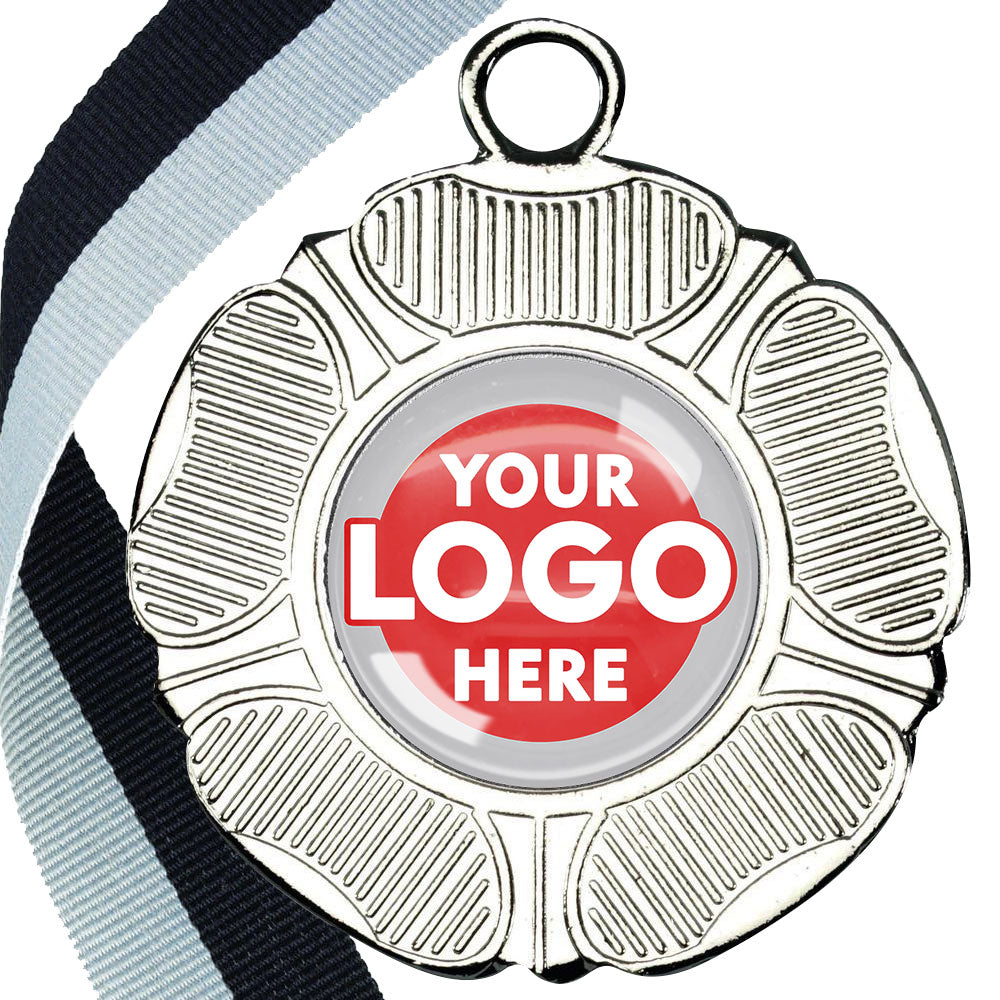 50mm Tudor Rose Medal on a Ribbon