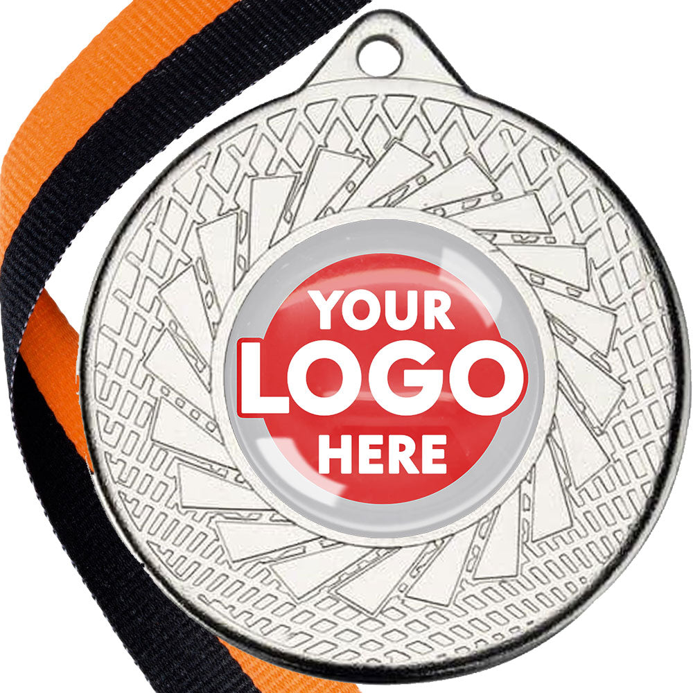 50mm Blade Design Wreath Medals on Ribbons