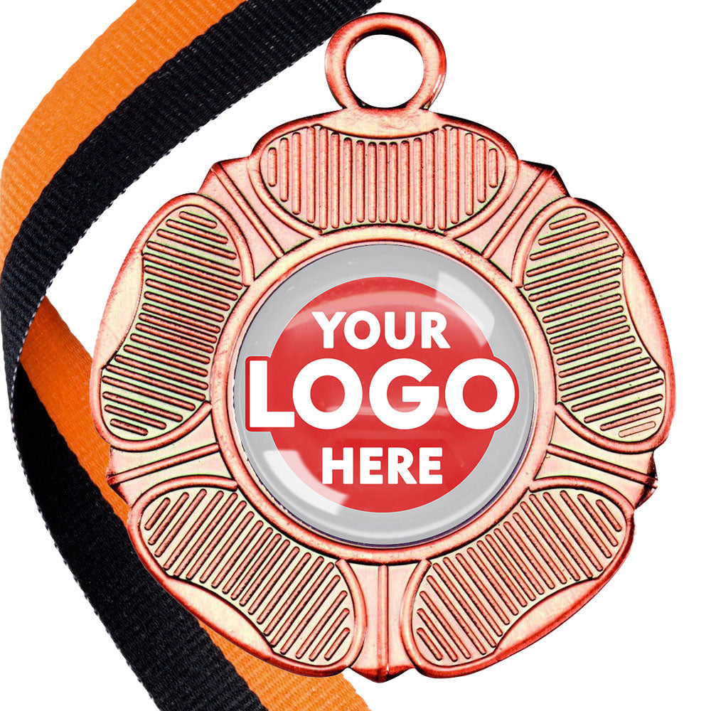 50mm Tudor Rose Medal on a Ribbon