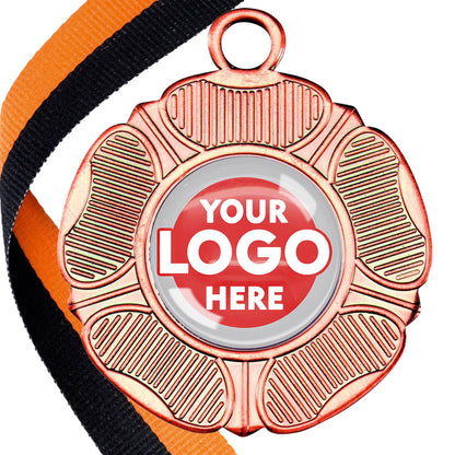 50mm Tudor Rose Medal on a Ribbon