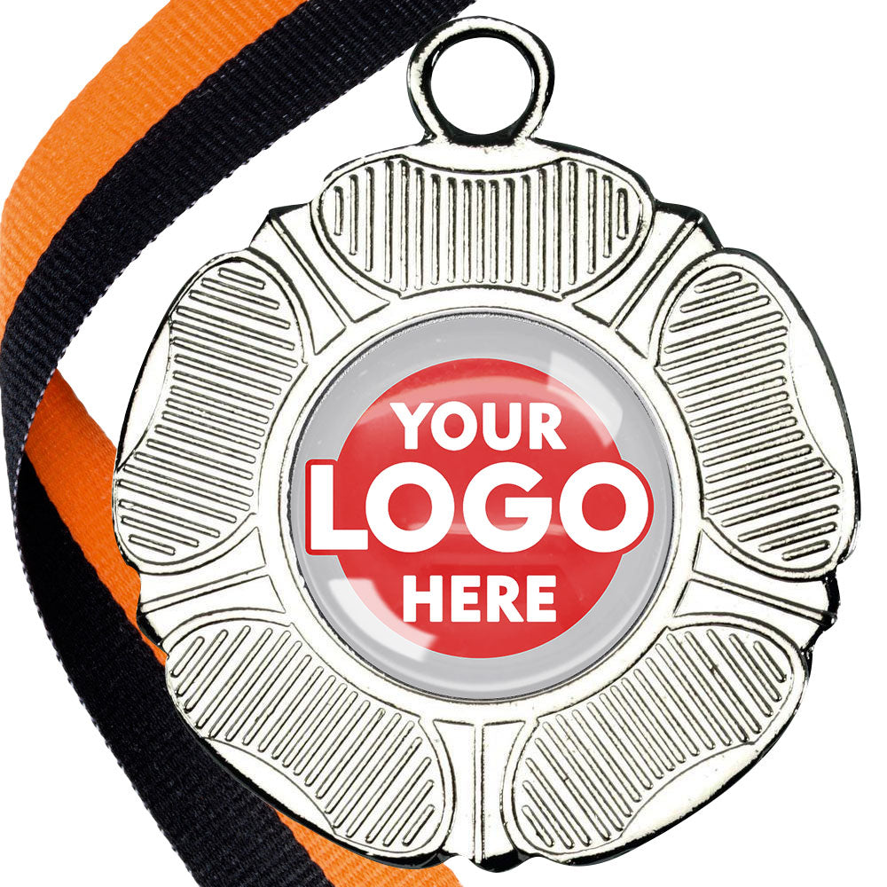 50mm Tudor Rose Medal on a Ribbon