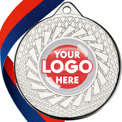 50mm Blade Design Wreath Medals on Ribbons