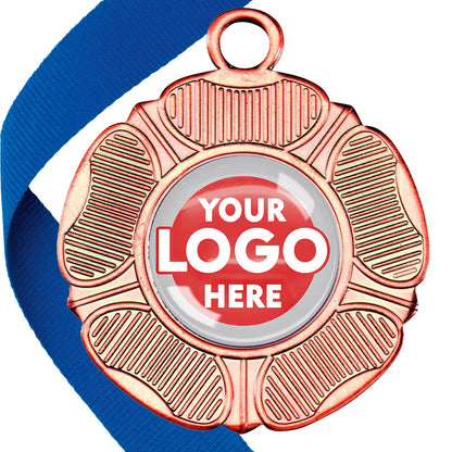 50mm Tudor Rose Medal on a Ribbon