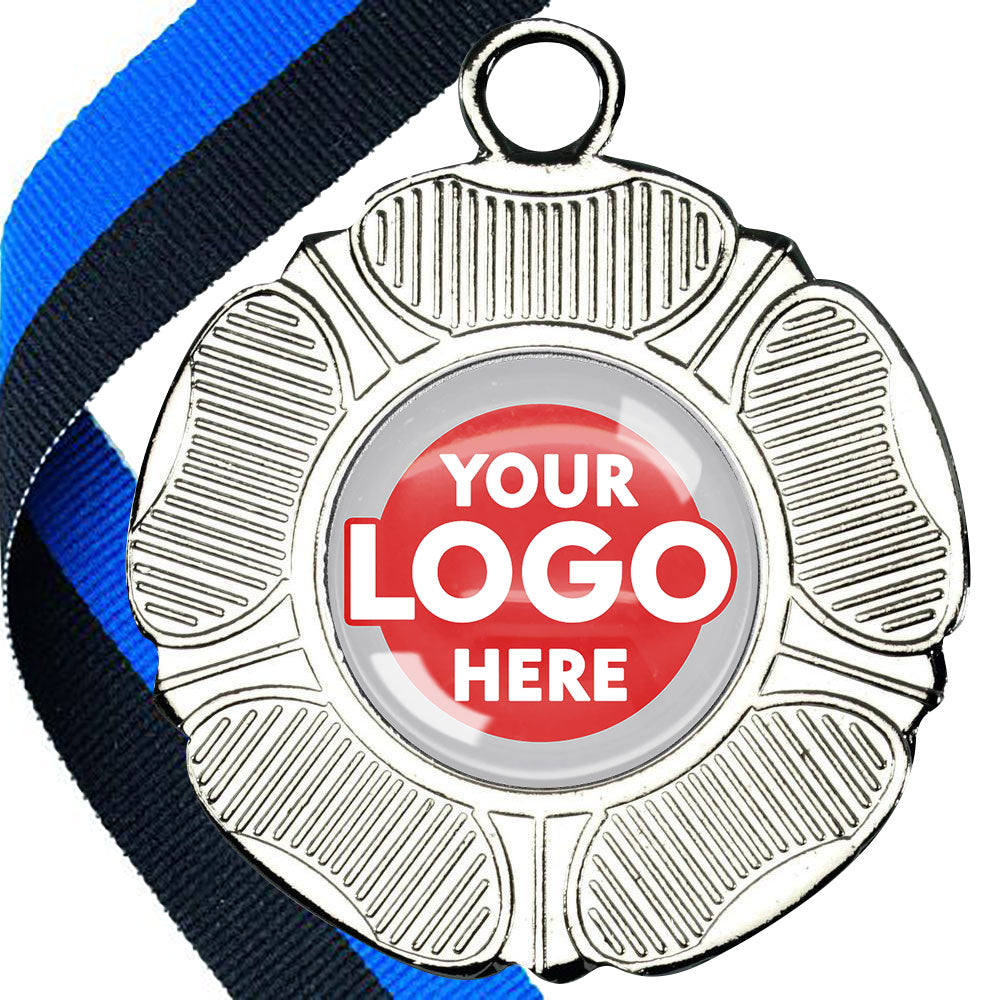 50mm Tudor Rose Medal on a Ribbon