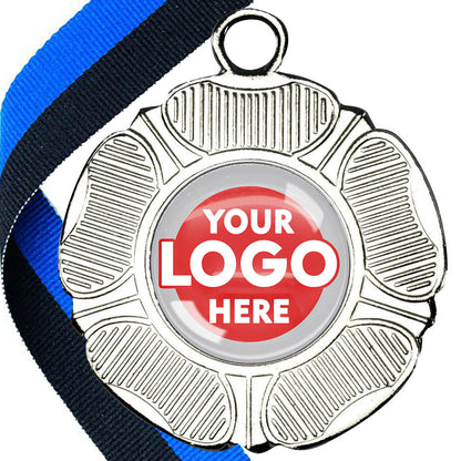 50mm Tudor Rose Medal on a Ribbon