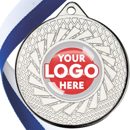 50mm Blade Design Wreath Medals on Ribbons