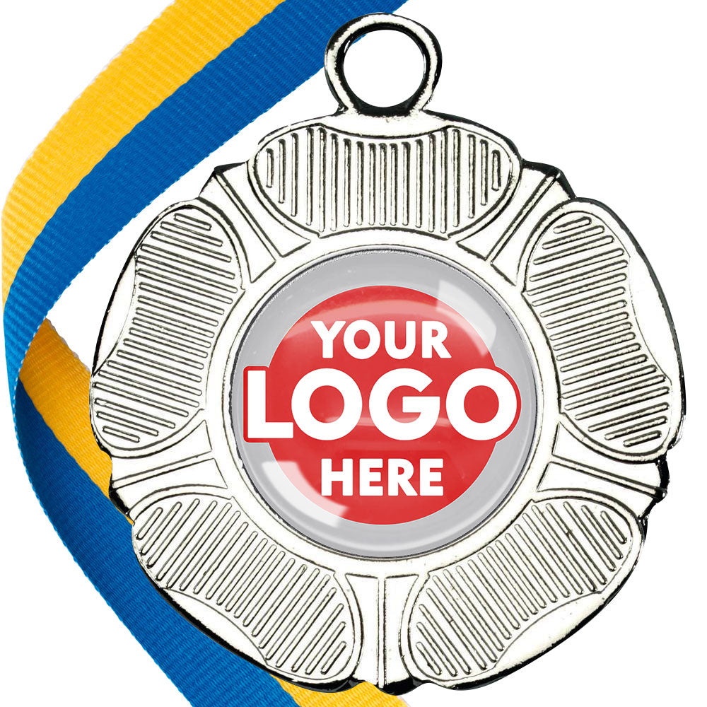 50mm Tudor Rose Medal on a Ribbon