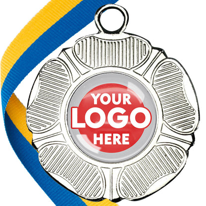 50mm Tudor Rose Medal on a Ribbon