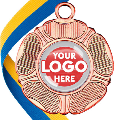 50mm Tudor Rose Medal on a Ribbon