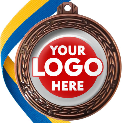 70mm Deluxe Antique Medal on a Ribbon (Stars & Arrows) MJ1070