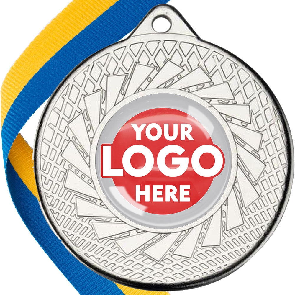 50mm Blade Design Wreath Medals on Ribbons