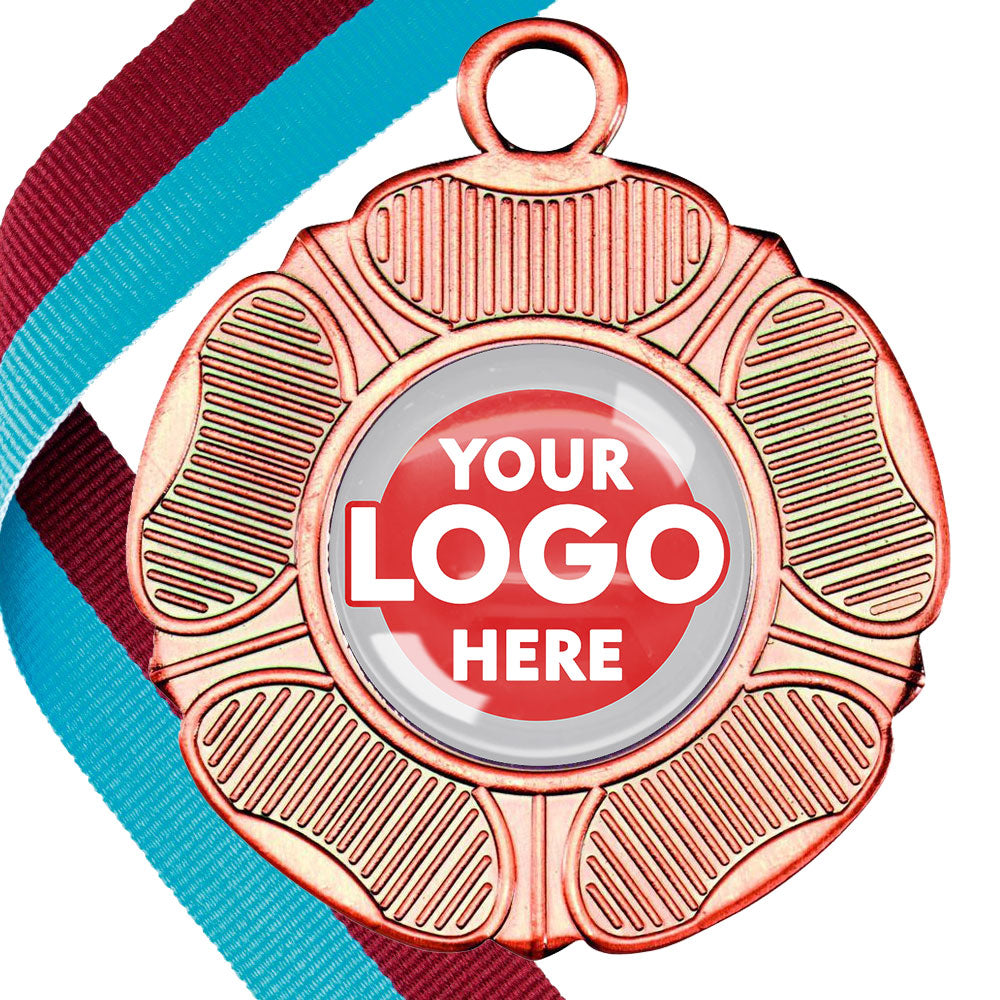 50mm Tudor Rose Medal on a Ribbon