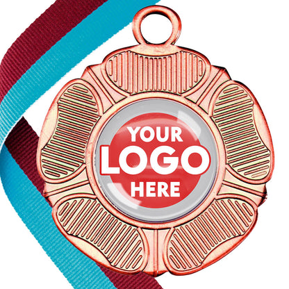 50mm Tudor Rose Medal on a Ribbon