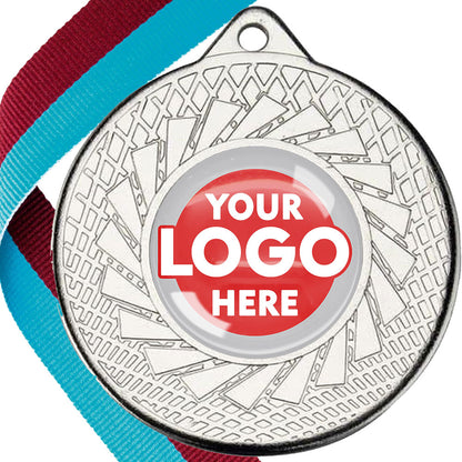 50mm Blade Design Wreath Medals on Ribbons